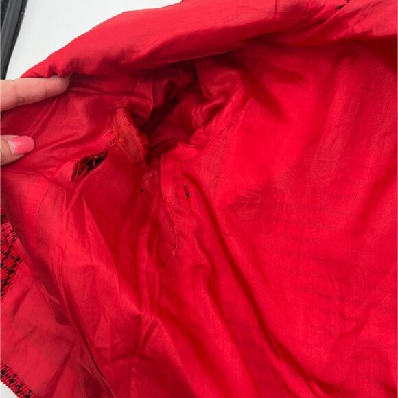 Manor-Bourne for I. Magnin & Co Vintage 60s Red Jacket Jackie O Size M/L - Picture 12 of 15